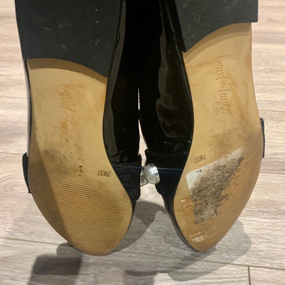 Lord & Taylor Patent Pearl Embellished Flats - Picture 7 of 7